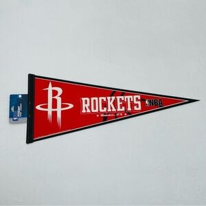 Houston Rockets NBA Basketball WinCraft Classic Felt Pennant Banner Flag 30x12